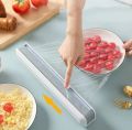 Plastic Wrap Dispenser with Cutter,Plastic Food Wrap Dispenser with Slide Cutter Refillable Cling Film Dispenser. 