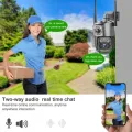 4G Sim Card CCTV PTZ Outdoor Night Vision Color Dual Lens Camera. 