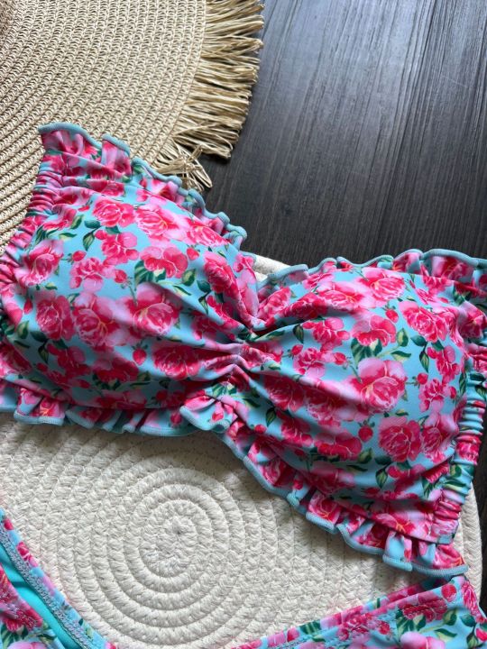 %20Flowers%20Printed%20Ruffled%20Frilled%20Bikini%20Women%20Swimwear%20Female%20Swimsuit%20Two-pieces%20Bikini%20set%20Bather%20Bathing%20Suit%20Swim%20-%20Image%203