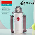GIANXI 1000ml Spring Cap Large Capacity Vacuum Cup 316 Stainless Steel Coffee Cup Portable Outdoor Sports Water Bottle. 