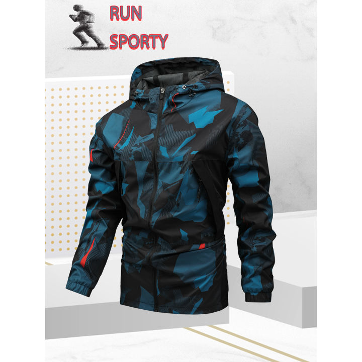 Men's Outdoor Casual Jacket Fashionable Printed Style