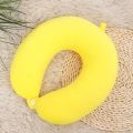 1pcsSimple Plush U-shaped Pillow Driving Travel Neck Pillow Nap Pillow Comfortable to Relieve Fatigue.