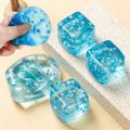 Squishy Snowflake Ice Cubes Slow Rising Sensory Fidget Toy Soft Ice Cubes Stress Relief Squeeze Toy Hand Exercise Calming Tool. 