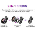 APEXEL New HD 37MM 0.45x Super Wide Angle Lens with 12.5x Super Macro Lens for iPhone  Smartphones Camera Phone lens Kit. 