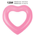 1PC Foldable Portable Heart Pool Float Ring for Adults - Inflatable Summer Beach Party Gift. 