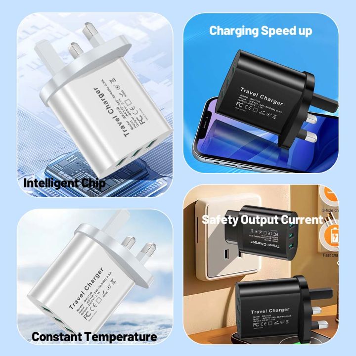 EU/US/UK%203%20Ports%20USB%20Travel%20Charger%20Charge%20Wall%20Charging%20For%20iPhone%20Xiaomi%20Samsung%20Mobile%20Phone%20Plug%20Charging%20Adapter%20-%20Image%206