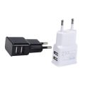 Dual USB Plug Power Supply Charger 5V 2A Universal Fast Charging Adapter US EU Plug Travel Portable Dual Power Adapter For Phone. 