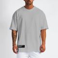 Gym Clothing Men's Fitness Oversized Loose T-Shirts Outdoor Hip Hop Streetwear Mesh Quick Dry Short Sleeved Bodybuilding Shirts. 