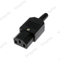 IEC320 C14 C13 Electrical AC Socket 3 Female Male Inlet Plug Connector 3pin Socket Mount. 