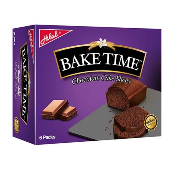 Hilal Bake Time Chocolate Cake Slices 6's Box