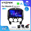 Vtopek 2Din For Mazda2 2007-2014 4G Android 11 Car Stereo Radio Multimedia Video Player Navigation  Head Unit Carplay. 