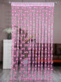 Romantic two-color love cord decoration fringe partition curtain through rod finished curtain 39.37*78.74in. 