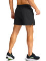 Men's Quick-Dry Athletic Shorts Elastic Waist Drawstring Zip Pocket Split Hem Lightweight Breathable Workout Running Gym Shorts.