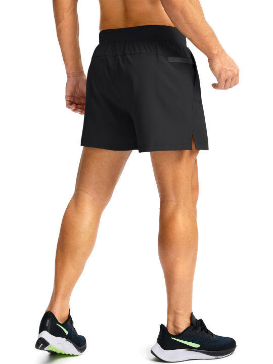 Men's%20Quick-Dry%20Athletic%20Shorts%20Elastic%20Waist%20Drawstring%20Zip%20Pocket%20Split%20Hem%20Lightweight%20Breathable%20Workout%20Running%20Gym%20Shorts%20-%20Image%202