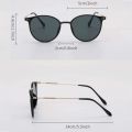 2 Pairs Per Set Small Round Sunglasses Women Cute Skinny Cat Eye Eyewear Men Vintage Narrow Cateye Sunglasses Set.