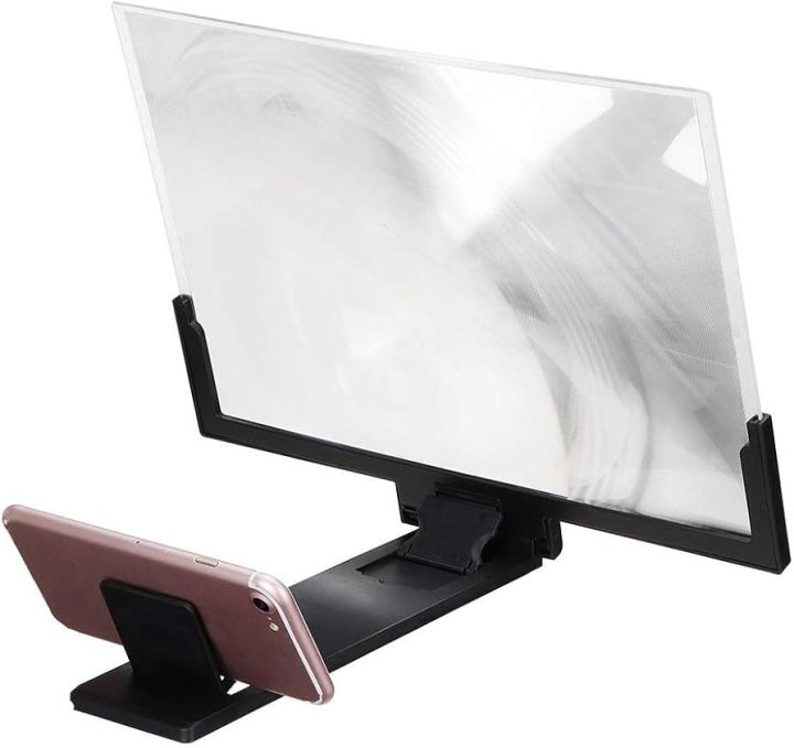 12 inchi / 8.5 Inch 3D Glass Magnifier Mobile Screen Amplifier Foldable Display Any One