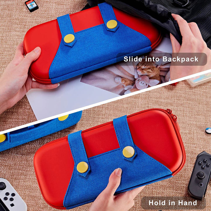 EVA%20Storage%20Switch%20Case%20Compatible%20with%20%20Switch/OLED%20Cute%20Portable%20Switch%20Carrying%20Case%20with%2010%20Game%20Holders%20for%20Mario%20-%20Image%206