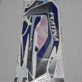 Bajaj Platina stickers 125cc Black Bike Blue Sticker. 