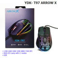 Ydk-T97 arrow X mouse USB 7key 7200DPI RGB (black). 
