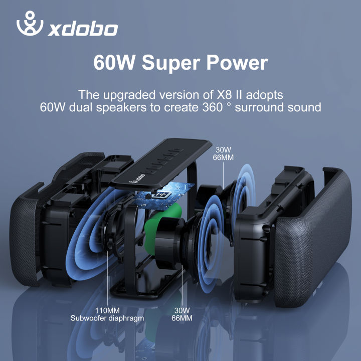 Hot%20Sale%20XDOBO%20X8%2060W%20Portable%20Wireless%20Speakers%20IPX5%20Waterproof%206600mAh%20Suporrt%20TF/AUX%20TWS%20Boombox%20-%20Image%204
