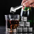 4/6/8Pcs Stainless Steel Ice Cube Set Reusable Whiskey Stone Ice Cubes for Whiskey Wine Cooling Cubes Ice Cubes Party Bar Tools.