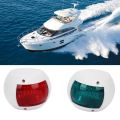 2pcs Boat LED Sidelight IP66 Waterproof Navigation Light High Brightness Signal Lamp For Marine Yacht DC12V-24V 3W.