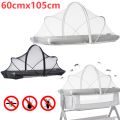 Baby Mosquito Net Tent Breathable Folding Crib Cover Bassinet Mosquito Net Cover for Travel Crib/Playpen. 
