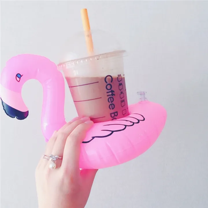 Float Inflatable Drink Cup Holder Party Decor Water Cup Holder Pool Toys Beach Inflatables Summer Holiday Product