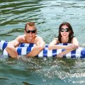Double Person Swimming Float Water Hammock Foldable Comfortable Inflatable Water Toy Lovers Pool Beach Summer Swimming Water Toy. 