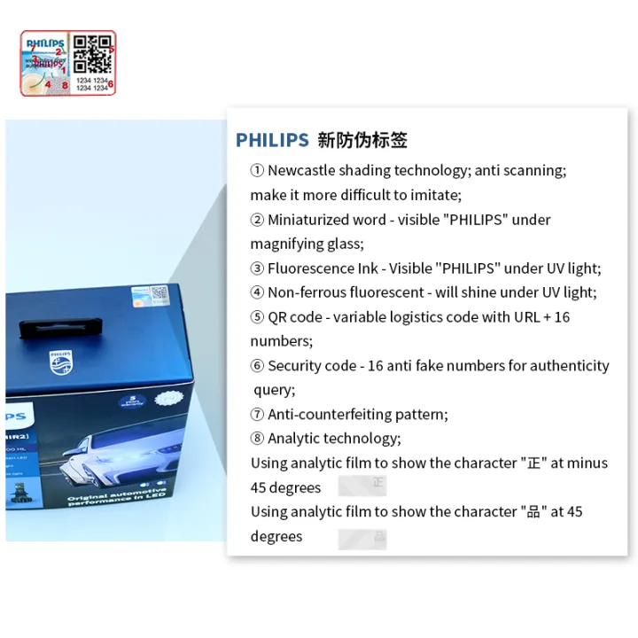 Philips%20Ultinon%20Pro9000%20H1%20H4%20H7%20LED%20H11%20%20HB3%20HB4%20HIR2%20Car%20Headlight%209005%209006%209012%205800K%20White%20250%25%20Bright%20LED%20Auto%20Lamps%20-%20Image%202