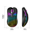 Wireless Gaming Mouse Mouse with Honeycomb Shell Side Buttons Wireless Mouse for PC/Tablet/Desktop/Office/Games. 