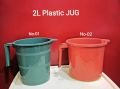 Plastic Beaker 2 Pcs Set Good Quality Jug With Handle For Multipurpose Uses - 2Litter. 