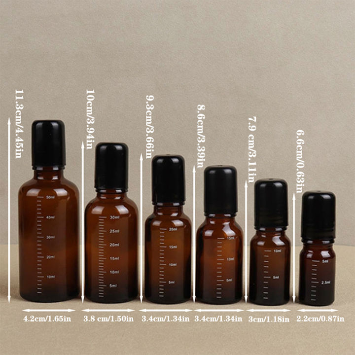 1Pcs%205ml%2010ml%2015ml%2020ml%2030ml%2050ml%20Empty%20Brown%20Roll%20On%20Glass%20Bottles%20Roller%20Ball%20For%20Perfume%20Essential%20Oil%20Liquid%20Substances%20-%20Image%206