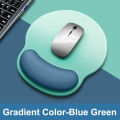Gradient color mouse pad, comfortable wrist rest, non-slip mouse pad, soft mouse pad and wrist rest, computer desktop mouse pad. 