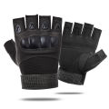  Hard Knuckle Half Finger Gloves Men's Combat Hunting Shooting Paintball Duty - Fingerless. 