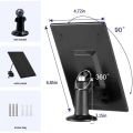 6V 3W/7W Solar Panel for Outdoor Security Cameras, Designed for Cameras with Built-in Rechargeable Battery, Micro USB & USB-C.