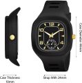 Fashionable Watch Silicone Band Quartz Analog Wrist Watch For Men - Watch For Men - Easy To maintain - Iconic Style.