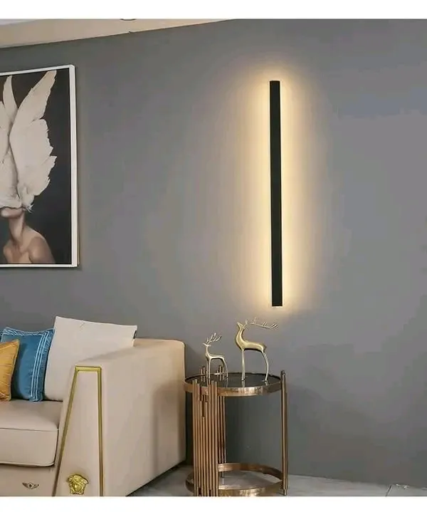 modern design liner wooden LED Wall light for interior and exterior ...