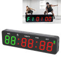Fitness Digital Timer Stopwatch Portable Gym Timer Clock Rechargeable Countdown and Count Up Magnetic for Boxing. 