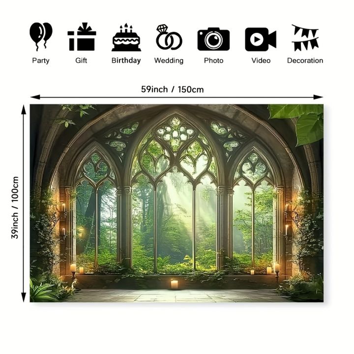 1%20piece%20of%20Gothic%20forest,%20Gothic%20cathedral%20window%20polyester%20fiber%20photography%20background,%20decorative%20banner%20-%20Image%202