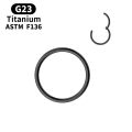 1Pc G23 Titanium Hinged Nose Rings, Body Clips Hoop Rings For Women Men Cartilage Piercing Jewelry Segment Lip Ear Ring Jewelry. 