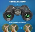 Kylietech 12X42 Binoculars for Adults with Universal Phone Adapter, HD Waterproof Fogproof Compact Binoculars for Bird Watching, Hunting, Hiking, Sports, and Concerts with BAK4 Prism FMC Lens. 