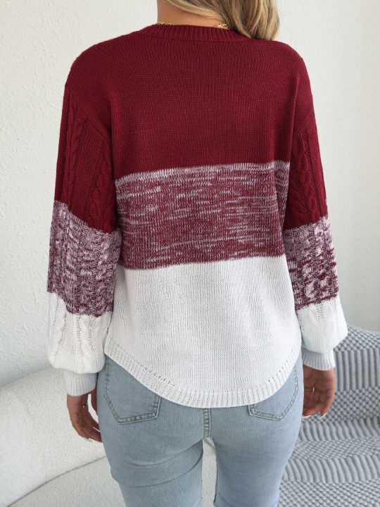 Woman%20Casual%20Color%20Block%20Striped%20Sweater%20Round%20Neck%20Lantern%20Long%20Sleeve%20Twist%20Knitted%20Tops%20for%202026%20Autumn%20Winter%20Women%20Clothes%20-%20Image%202