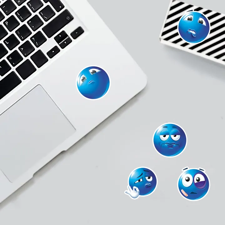 50pcs%20cute%20blue%20bean%20emoji%20waterproof%20stickers%20ornament%20Child%20interest%20easy%20paste%20cute%20gift%20DIY%20-%20Image%206