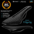 RYET Full Carbon 3D Printed Saddle Ultralight Hollow Comfortable Breathable MTB Road Racing Bike Cycling Seat Bicycle Accessory.