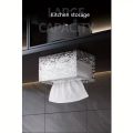 Luxury Water Ripple Tissue Holder, Wall Mounted U-Shaped No Drill Box for Kitchen Wipes & Bathroom Face Towel. 