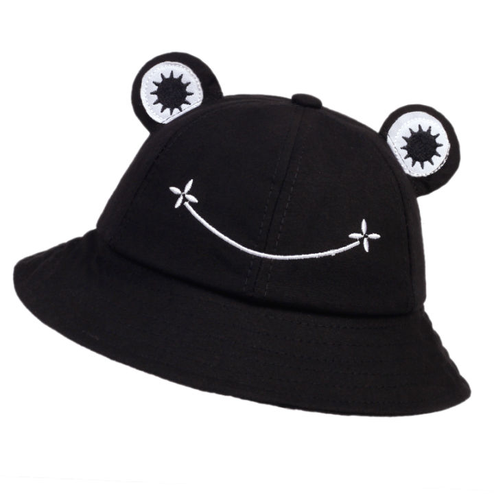 Cute%20Frog%20Bucket%20Hats%20women%20Bucket%20Hat%20Women%20Summer%20Outdoor%20Sun%20Fishing%20Cap%20Cotton%20Wild%20Panama%20Hats%20-%20Image%203