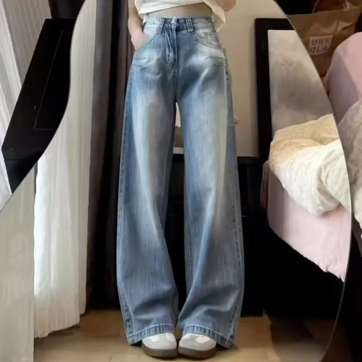 Autumn%20Spring%20Straight%20Jeans%20Women%20Denim%20Pants%20Vintage%20Fashion%20Female%20High%20Waist%20Jeans%20Solid%20Casual%20Wide%20Leg%20Pants%20Trousers%20-%20Image%204