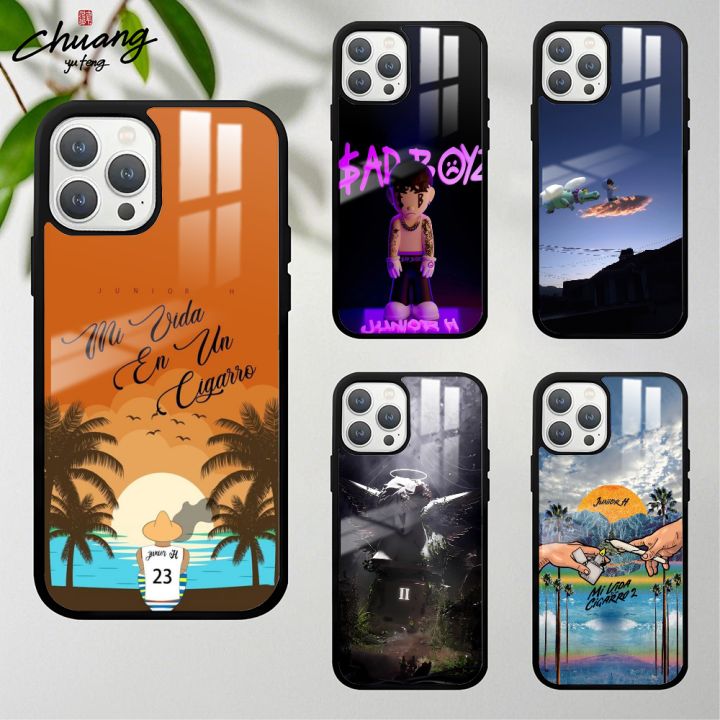 S-Singer Junior H Phone Case For 11 12 13 14 15 16Pro Max Mini Plus Frosted Mirror Phone Cover