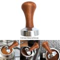 Coffee Tamper Powder Hammer Pressing Wooden Handle Coffee Distributor for Coffee and Espresso Mat Powder Hammer Tampers Machine. 